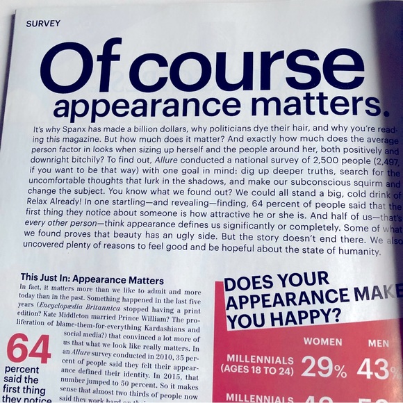 NEW ALLURE MAGAZINE MARCH 2016 BELLA HADID 25TH ANNIVERSARY ISSUE - Picture 4 of 16